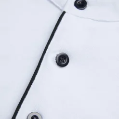 New OUKU Men's Cotton Blend Polo Shirt Golf Shirt Street Casual Stand Collar Banded Collar Short Sleeve Fashion Basic Plain Classic Summer Regular Fit Navy Black White Red Cotton Blend Polo Shirt