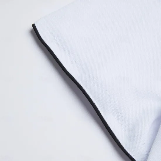 New OUKU Men's Cotton Blend Polo Shirt Golf Shirt Street Casual Stand Collar Banded Collar Short Sleeve Fashion Basic Plain Classic Summer Regular Fit Navy Black White Red Cotton Blend Polo Shirt