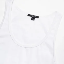OUKU Men's 100%Cotton 3D Print Tank Top Graphic Fashion Outdoor Casual Vest Top Undershirt Street Casual Daily T shirt White Blue Sleeveless Crew Neck Shirt Spring & Summer Clothing Apparel