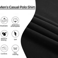 New OUKU Men's Cotton Polo Shirt Golf Polos Shirts Work Casual Lapel Ribbed Polo Collar Short Sleeve Basic Modern Color Block Patchwork Buttons Spring & Summer Regular Fit Navy-blue Wine Black Cotton Polo
