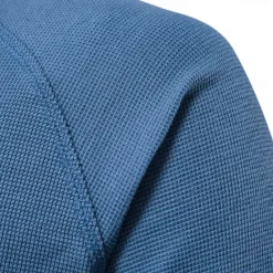 Sale OUKU Men's Cotton Waffle Shirt Henley School Training Long Sleeve Button Clothing Apparel Elegant Warm Active Vintage