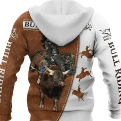 Outlet OUKU Men's Cow Graphic Prints Hoodie Hoodies Sweatshirt Streetwear Designer Long Sleeve Hooded Daily Sports Print Spring & Summer Designer Brown