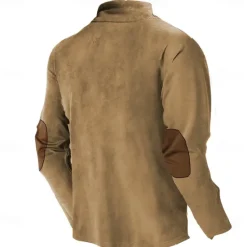 Discount OUKU Men's Cow Hunting Sweatshirts Quarter Zip Sweatshirt Long Sleeve Sweatshirt Half Zip Vintage Retro Western Cowboy 3D Printing Hunting Half Zip Winter Spring & Fall