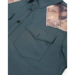 Discount OUKU Men's Cowboy Shirt Western Shirt Cowboy Shirt Long Sleeve Tropical Fashion Designer Outdoor Daily Fall & Winter Turndown Print Button-Down Black Yellow Navy Blue Green