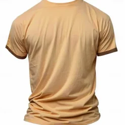 OUKU Men's Cowboy T shirt Henley Shirt Short Sleeve 3D Print Designer Retro Vintage Western Style Street Casual Daily Summer Spring Light Brown Blue Brown Henley Henley T-Shirt