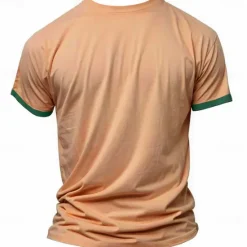 OUKU Men's Cowboy T shirt Henley Shirt Short Sleeve 3D Print Designer Retro Vintage Western Style Street Casual Daily Summer Spring Light Brown Blue Brown Henley Henley T-Shirt