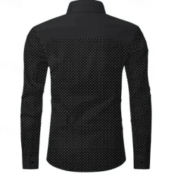 Sale OUKU Men's Cowboy Western Shirt Button Up Shirt Cowboy Shirt Long Sleeve Vintage Western Daily Holiday Fall Winter Spring & Summer Turndown Collared Shirts 3D Print Black