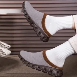 Sale OUKU Men's Cozy Slip-On Winter Clogs with Plush Lining and Anti-Slip Sole - Comfortable Indoor and Outdoor Shoes for Cold Weather