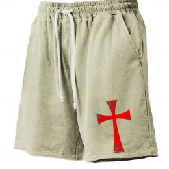 Clearance OUKU Men's Cross Board Shorts Swim Shorts Swim Trunks Mid Waist Hawaiian Casual Holiday Beach Drawstring with Mesh lining Elastic Waist Designer Clothing Apparel