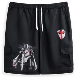 Outlet OUKU Men's Cross Halloween Costumes Shorts Mid Waist Vacation Fashion Streetwear Outdoor Casual Holiday Side Pockets Drawstring Designer Clothing Apparel