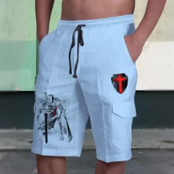 Outlet OUKU Men's Cross Halloween Costumes Shorts Mid Waist Vacation Fashion Streetwear Outdoor Casual Holiday Side Pockets Drawstring Designer Clothing Apparel