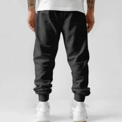 Best OUKU Men's Cross Sweatpants Joggers Pants Trousers Mid Waist Drawstring Elastic Waist Fashion Casual Outdoor Street Dailywear Pocket Spring Fall Winter 3D Print Black