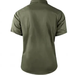 Online OUKU Men's Cross Work Shirt Western Shirt Cargo Shirt Short Sleeve Casual Tactical Sports & Outdoor Going out Summer Spring Turndown Print Army Green Khaki Dark Blue Beige