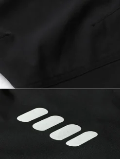 OUKU Men's Cycling Pants Hiking Bike Pants Trousers Outdoor Reflective Strips Bike Bottoms Windproof Breathable Moisture Wicking Quick Dry Anatomic Design Camping Fishing Mountain MTB Road Bike Black
