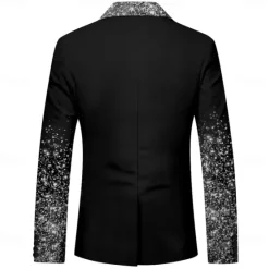 Online OUKU Men's 3D Print Long Sleeve Turndown Business Casual Party Evening Wear Daily Buttons 3D Print Multi Pocket Black