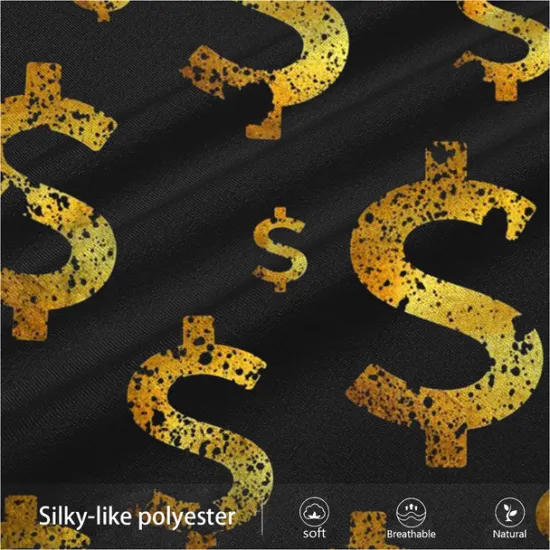 Online OUKU Men's Dollar Sweatpants Joggers Pants Trousers Mid Waist Drawstring Elastic Waist Fashion Casual Party Evening Wear Dailywear Pocket Spring Fall Winter 3D Print Black