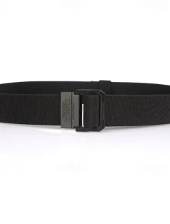 Clearance OUKU Men's Double-ring Buckle Belt Waist Belt Black Red Alloy Durable Adjustable Plain Outdoor Daily