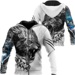 Best OUKU Men's Dragon Graphic Prints Hoodie Hoodies Sweatshirt Streetwear Designer Long Sleeve Hooded Sports & Outdoor Daily Sports Wine Red Red+Gray Zipper Print Spring & Fall Designer