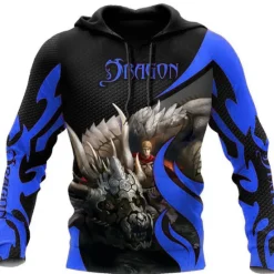 OUKU Men's Dragon Graphic Prints Hoodie Hoodies Sweatshirt Streetwear Designer Long Sleeve Hooded Daily Sports Yellow Red Print Spring & Fall Designer