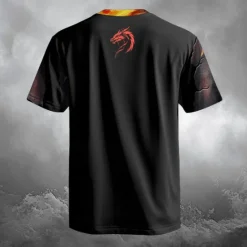 Sale OUKU Men's Dragon T Shirt Short Sleeve T shirt 3D Print Crew Neck Shirt Designer Gothic Party Street Casual Black 1 Black Summer Spring Clothing Apparel S M L XL XXL XXXL