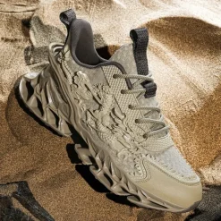 Outlet OUKU Men's Dragon-Themed Lightweight Athletic Sneakers – Unique Sculpted Sole Design, Breathable and Comfortable Running Shoes for Sports and Street Style