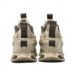 Outlet OUKU Men's Dragon-Themed Lightweight Athletic Sneakers – Unique Sculpted Sole Design, Breathable and Comfortable Running Shoes for Sports and Street Style