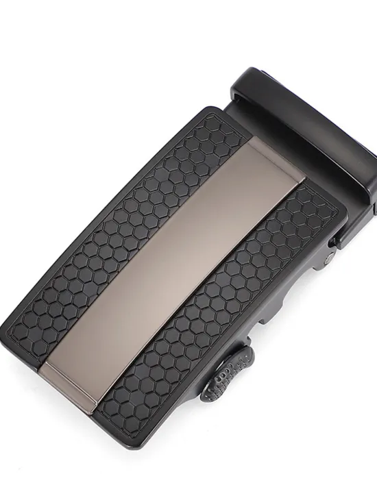 Sale OUKU Men's Dress Belt Leather Belt Ratchet Belt Black Brown Cowhide Alloy Fashion Plain Daily Wear Going out Weekend