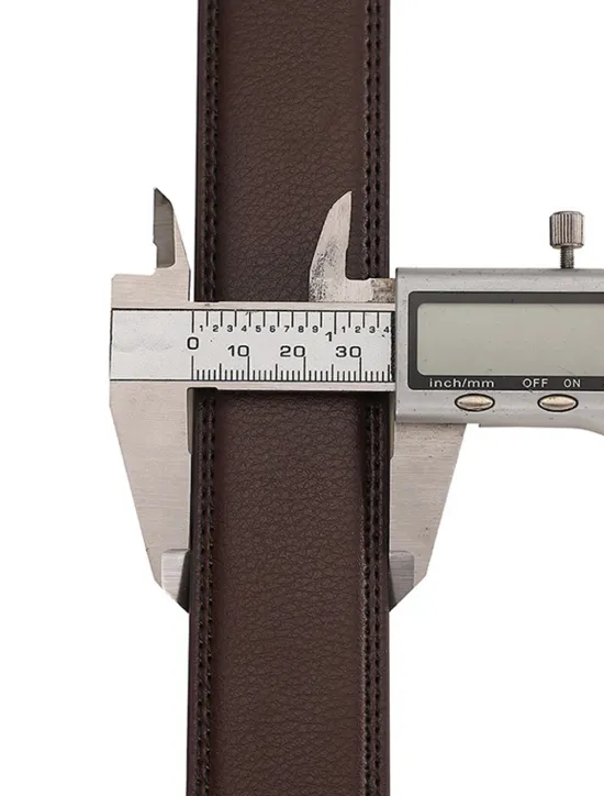 Sale OUKU Men's Dress Belt Leather Belt Ratchet Belt Black Brown Cowhide Alloy Fashion Plain Daily Wear Going out Weekend