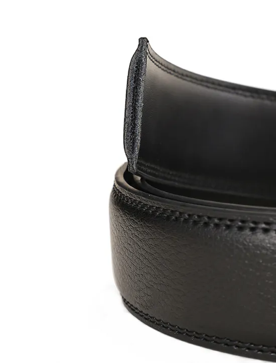 Sale OUKU Men's Dress Belt Leather Belt Ratchet Belt Black Brown Cowhide Alloy Fashion Plain Daily Wear Going out Weekend