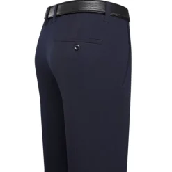 Clearance OUKU Men's Dress Pants Corduroy Pants Trousers Suit Pants Pocket Plain Comfort Breathable Wedding Business Casual Fashion Classic Black Navy Blue Stretchy