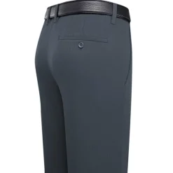 Clearance OUKU Men's Dress Pants Corduroy Pants Trousers Suit Pants Pocket Plain Comfort Breathable Wedding Business Casual Fashion Classic Black Navy Blue Stretchy