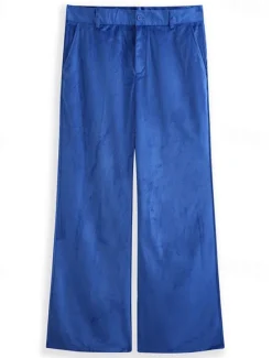Outlet OUKU Men's Dress Pants Flared Pants Trousers Velvet Pants Pocket Plain Comfort Breathable Outdoor Daily Going out Fashion Casual Blue Green