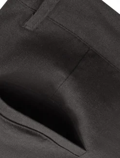 Online OUKU Men's Dress Pants Linen Pants Trousers Summer Pants Beach Pants Front Pocket Straight Leg Plain Comfort Breathable Full Length Formal Business Holiday Fashion Basic Black White Inelastic