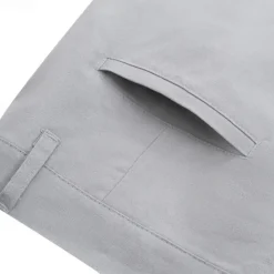 Discount OUKU Men's Dress Pants Linen Pants Trousers Summer Pants Pocket Plain Comfort Breathable Casual Daily Holiday Fashion Classic Style White Light Grey