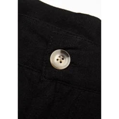 Clearance OUKU Men's Dress Pants Linen Pants Summer Pants Pleated Pants Front Pocket Straight Leg Plain Comfort Breathable Casual Daily Holiday Fashion Basic Black White