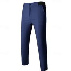 Discount OUKU Men's Dress Pants Skinny Trousers Chinos Buttons Pocket Plain Comfort Formal Party Work Fashion Classic Style Black Army Green Micro-elastic