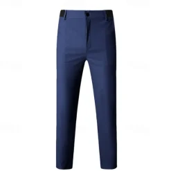Discount OUKU Men's Dress Pants Skinny Trousers Chinos Buttons Pocket Plain Comfort Formal Party Work Fashion Classic Style Black Army Green Micro-elastic