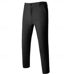 Discount OUKU Men's Dress Pants Skinny Trousers Chinos Buttons Pocket Plain Comfort Formal Party Work Fashion Classic Style Black Army Green Micro-elastic
