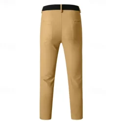 Discount OUKU Men's Dress Pants Skinny Trousers Chinos Buttons Pocket Plain Comfort Formal Party Work Fashion Classic Style Black Army Green Micro-elastic