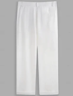 Online OUKU Men's Dress Pants Trousers Slacks Pleated Pants Suit Pants Zipper Buttons Pocket Plain Comfort Breathable Wedding Outdoor Daily Fashion Casual Black White