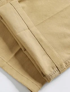 New OUKU Men's Dress Pants Trousers Chinos Buttons Pocket Plain Comfort Formal Party Work Fashion Classic Style Dark Khaki Light Khaki Micro-elastic