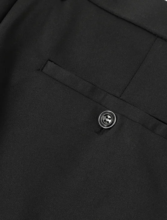 Sale OUKU Men's Dress Pants Trousers Slacks Casual Pants Suit Pants Pocket Solid Colored Wearable Outdoor Full Length Wedding Home Work Fashion Streetwear White gray Black Stretchy