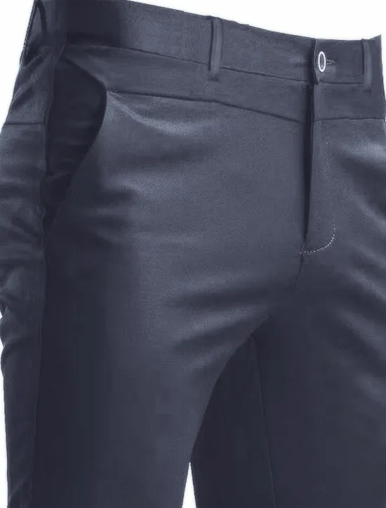 Sale OUKU Men's Dress Pants Trousers Slacks Casual Pants Suit Pants Pocket Solid Colored Wearable Outdoor Full Length Wedding Home Work Fashion Streetwear White gray Black Stretchy