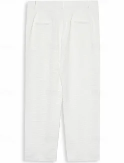 Discount OUKU Men's Dress Pants Trousers Slacks Suit Pants Waffle Pants Front Pocket Straight Leg Plain Comfort Full Length Business Daily Holiday Fashion Chic & Modern Black White Stretchy