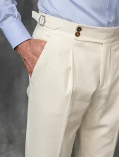 Best OUKU Men's Dress Pants Trousers Suit Pants Gurkha Pants Pocket Plain Comfort Breathable Outdoor Daily Going out Fashion Casual Slim Black White