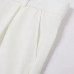 Clearance OUKU Men's Dress Pants Trousers Slacks Pleated Pants Suit Pants Pocket High Rise Plain Comfort Wedding Office Work Elegant Vintage Black White High Waist Micro-elastic