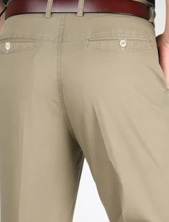 Outlet OUKU Men's Dress Pants Trousers Chinos Buttons Pocket Straight Leg Plain Comfort Formal Party Work Fashion Classic Style Dark Khaki Light Khaki Micro-elastic