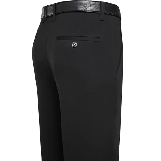 OUKU Men's Dress Pants Trousers Slacks Flat Front Pants Suit Pants Straight Leg Geometry Stretch No-Iron Formal Wedding Business Classic Style Casual Black Royal Blue High Waist Stretchy