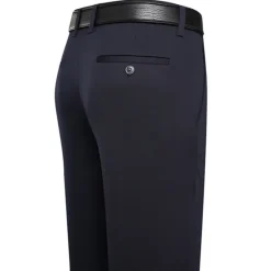 OUKU Men's Dress Pants Trousers Slacks Flat Front Pants Suit Pants Straight Leg Geometry Stretch No-Iron Formal Wedding Business Classic Style Casual Black Royal Blue High Waist Stretchy