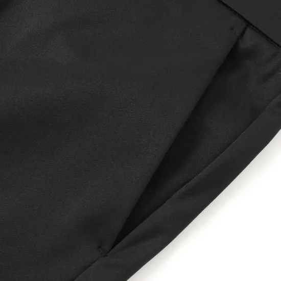 OUKU Men's Dress Pants Trousers Slacks Flat Front Pants Suit Pants Straight Leg Geometry Stretch No-Iron Formal Wedding Business Classic Style Casual Black Royal Blue High Waist Stretchy